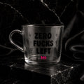 Zero Fucks Left Glass Coffee Mug