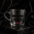 Unbothered As Fuck Glass Coffee Mug